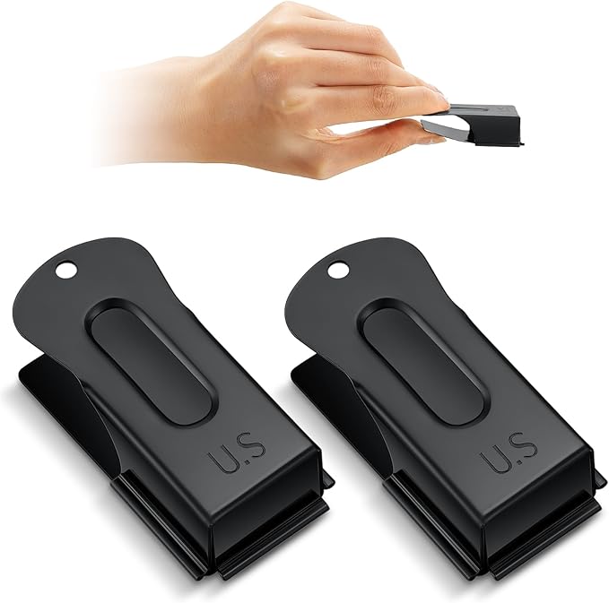 2 Pieces Brass Pet Training Clicker Signaling Cricket Clicker Metal Dog Clicker for Puppy Cats Trainer Pet Owners (Black)-PawvioPets