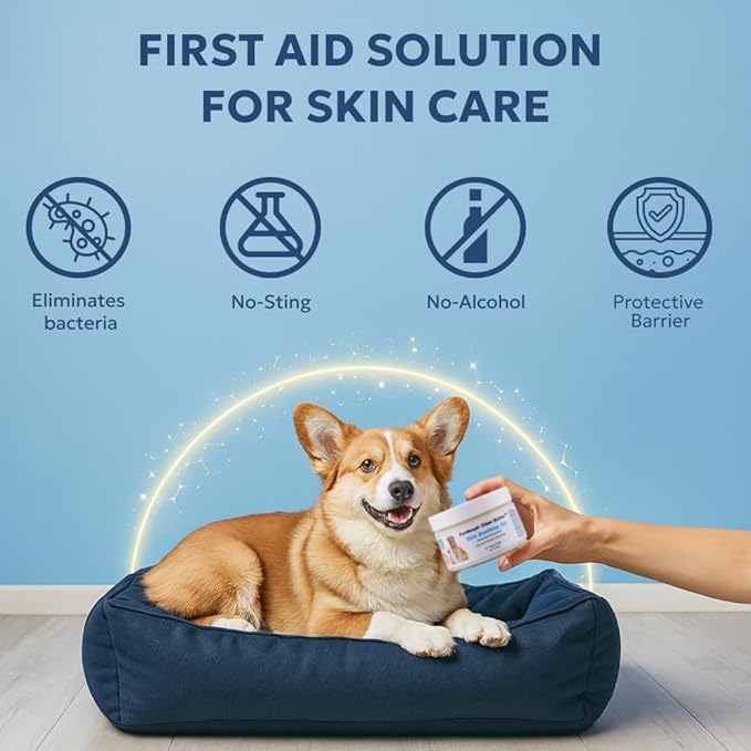 Forticept Clear Butter Dog Hot Spot Treatment Hydro Gel, Heals Dog Wound, Helps with Skin Yeast Infections, Ringworm, Insects Bites, Cuts, Rashes, Skin Allergy, 4 Ounces-PawvioPets
