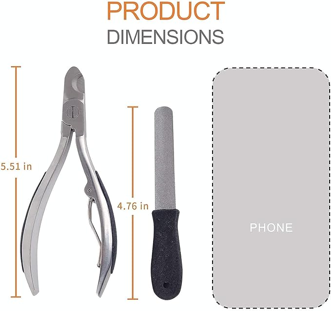 Dog Nail Clipper | Pet Cat Claw Trimmer -Sharp Angled Stainless Steel Blade for Quick Safety -Sturdy Non-Slip Handle -Nail File & Set Box -Professional Tools for Large & Small Pet-PawvioPets