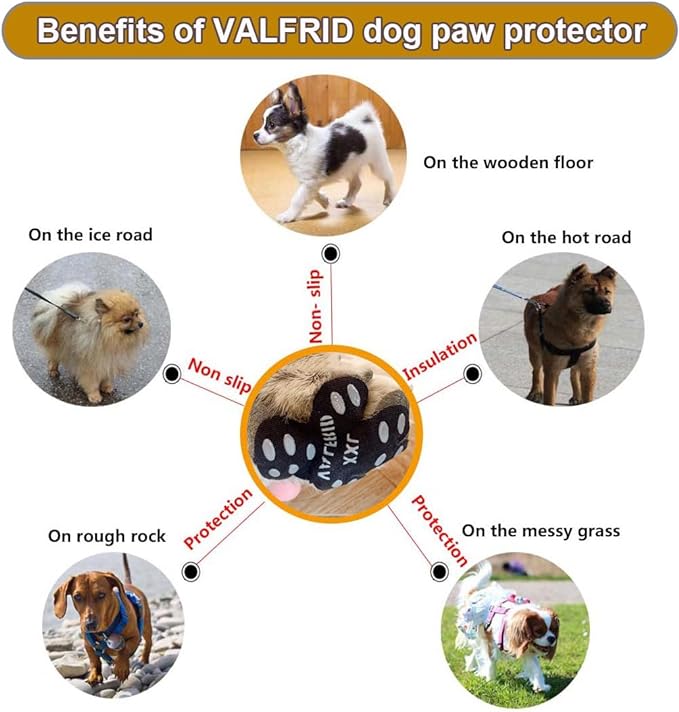 Dog Paw Pads Anti-Slip Paw Protector,15 Sets-60 Pads Keeps Dogs from Slipping On Hardwood Floors,Traction Control Non-Skid Stronger Adhesive for Senior Dogs and Weak Paws Multicolor M-PawvioPets