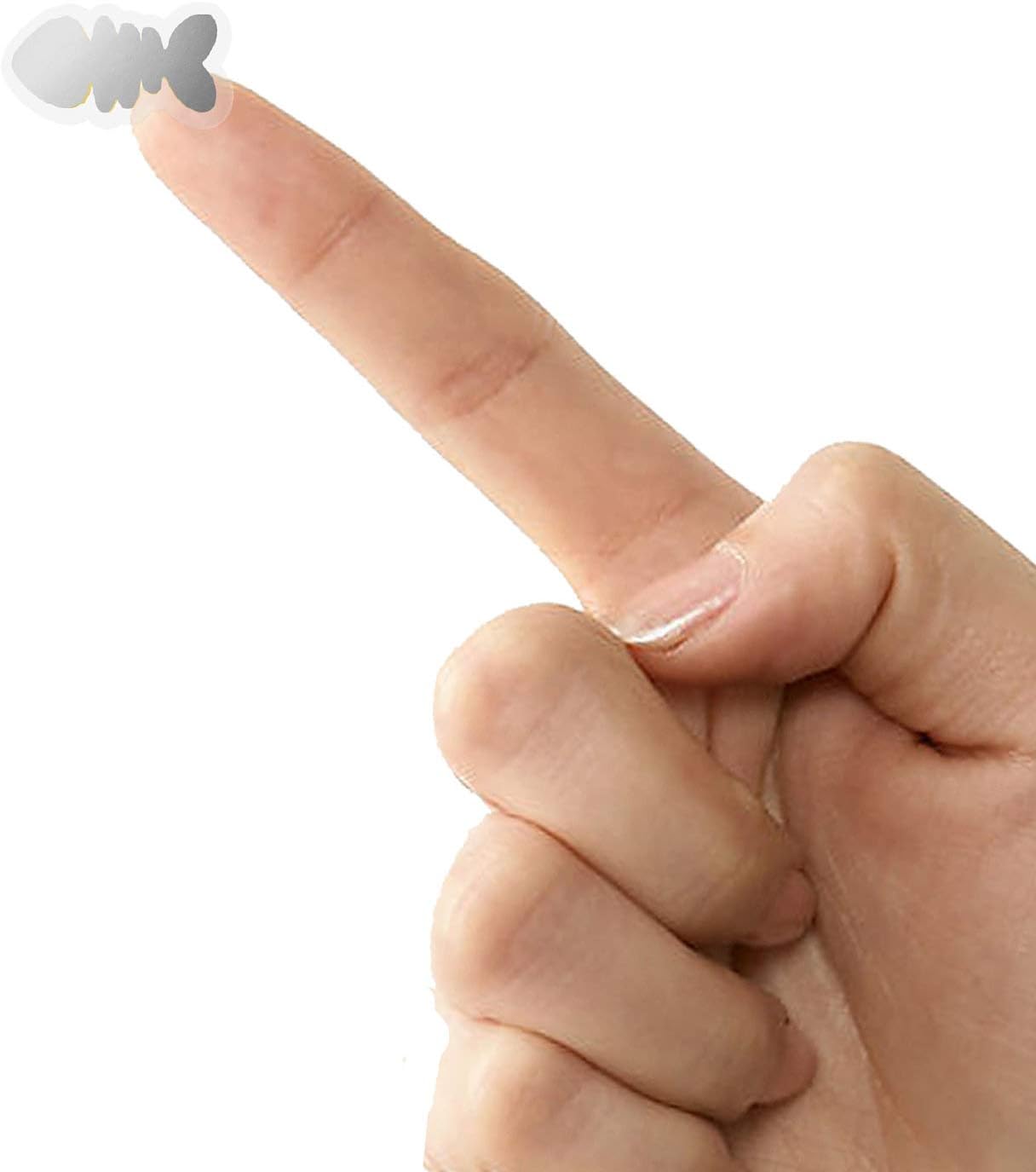 50 Wedding Meal Stickers - Food Identifier & Menu Choice Place Cards for Party Seating - Meal Option Indicator (Silver, Fish Bone)