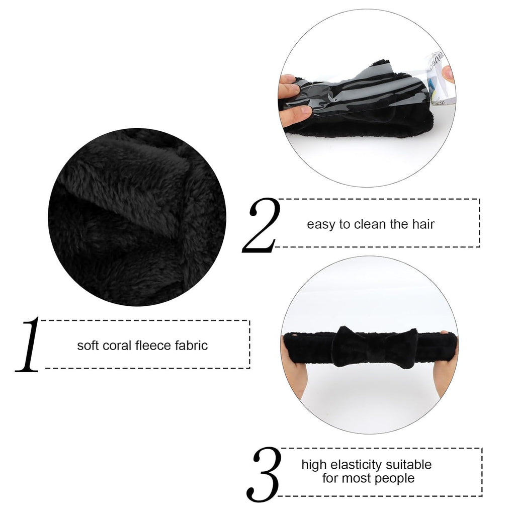 Semato Bachelorette Party Favor Set - Bride & Bridesmaid Spa Headbands (1 Bride + 7 Blue)