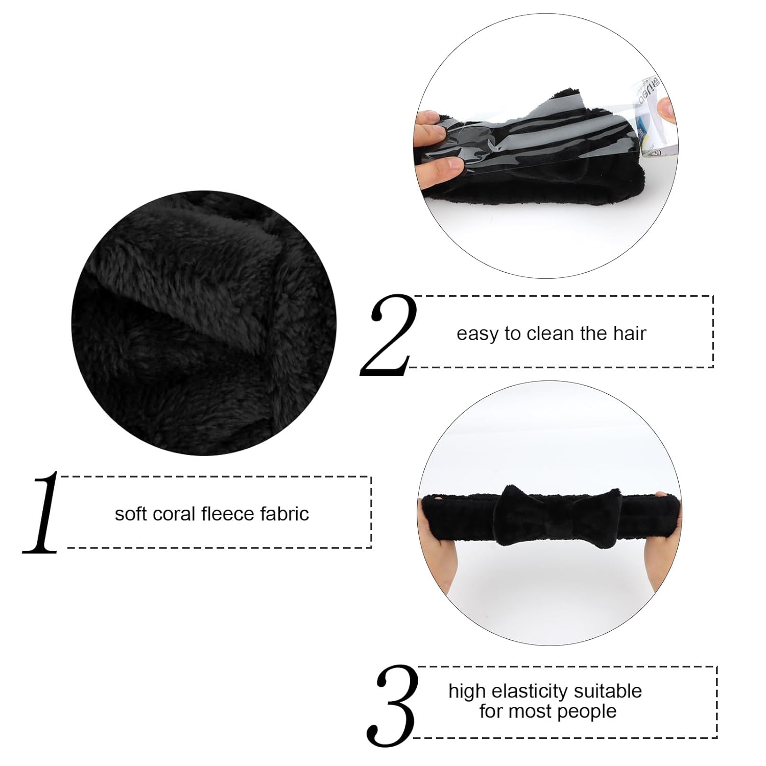 Semato Bachelorette Party Favor Set - Bride & Bridesmaid Spa Headbands (1 Bride + 7 Blue)