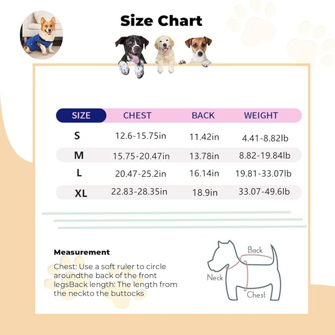 Dog Surgery Recovery Suit,Abdominal Surgical Suit for Dogs,Recovery Suit for Dogs,Prevent Licking Surgical Wound Dog Cone Alternative Grey L-PawvioPets