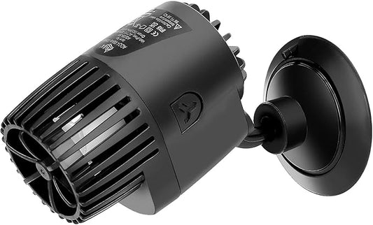 AQQA Aquarium Wave Maker,3W/5W/10W/15W Suction Cup Fish Tank Single Powerhead Pump，110V/60Hz Ultra Quiet Submersible Circulation Pump,360°Adjustable For Freshwater Saltwater Black-PawvioPets