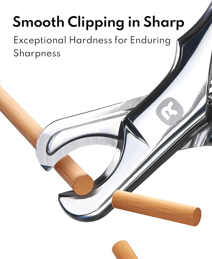 Dog Nail Clippers – Sharp, Durable, All Steel Material, Ergonomic Non-Slip Handle, Safe and Comfortable Trimming, Professional Pet Nail Trimmers for All Dogs Cats-PawvioPets