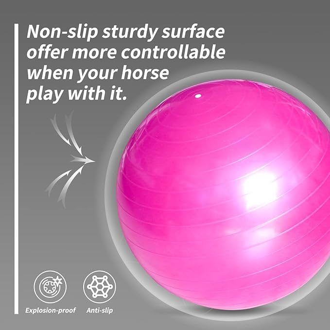 17 Inch Horse Play Balls Anti-Burst Herding Ball for Horse Mega Equine Ball for Play Training Horses Soccer Balls-PawvioPets