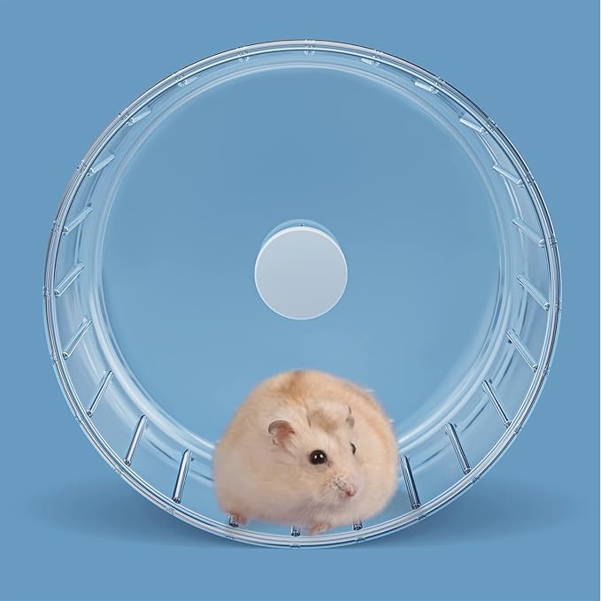 BUCATSTATE Silent Hamster Wheel, 6.7in Exercise Wheel for Gerbil, Dwarf Syrian Hamster, Rat, Mice-PawvioPets