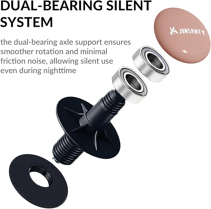 8.4" Silent Hamster Wheel, Non-Slip Track, Exercise, Release Stress, Relieve Anxiety, Adjustable Height Stand, for Syrian Dwarf Hamster, Gerbil, Mice, Other Small Medium Sized Pets, Green-PawvioPets