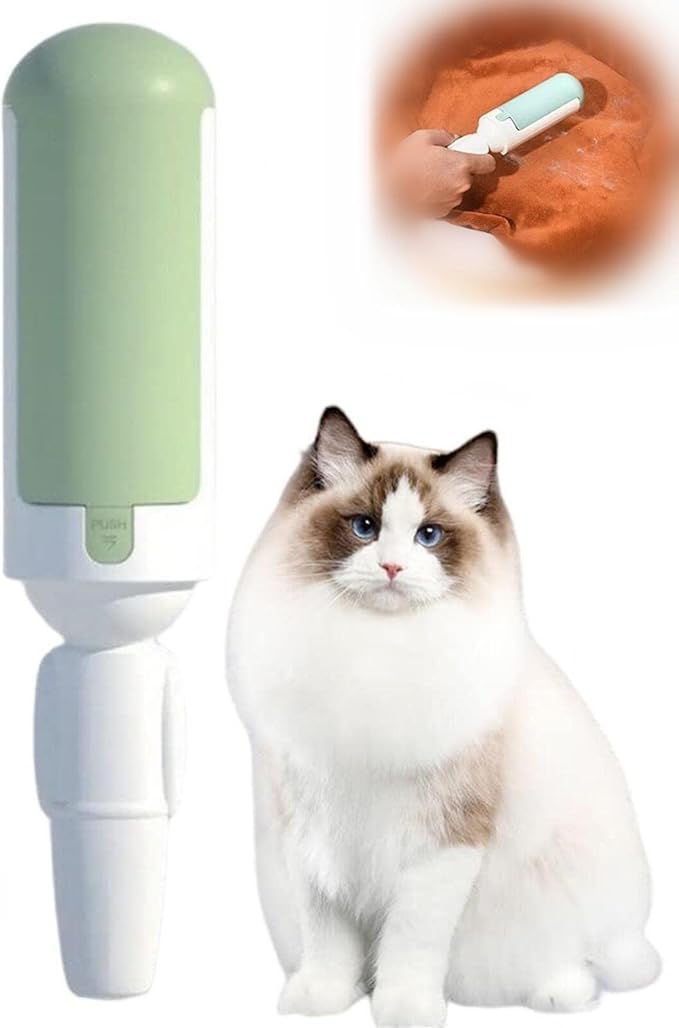 2023 New Pet Hair Remover Roller - Reusable and Washable for Dog/Cat Fur - Best for Couch and Furniture (A-White)-PawvioPets