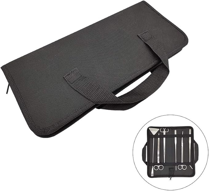 Aquascaping Tools 7 in 1 Kit Aquarium Plant Scissors Tools Set Curved & Waved Scissor Tweezers Spatula Stainless Steel Anti Rust Tools for Fish Tank Cleaning Plant Trimming-PawvioPets