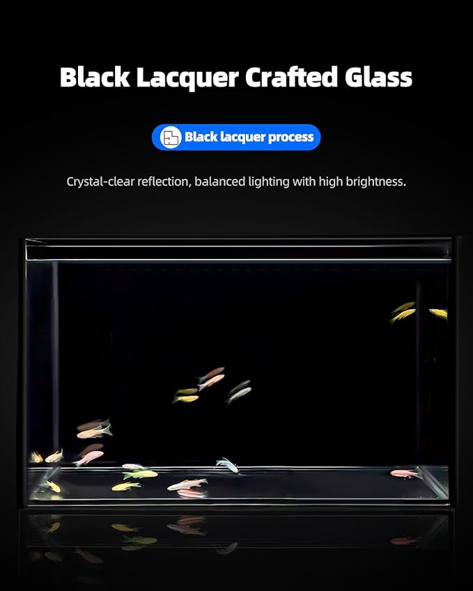 5 Gallon Clear Glass Fish Tank, Easy to Maintain Small Aquariumfor Betta, Goldfish, Snail,Shrimp and Aquatic Planting-PawvioPets