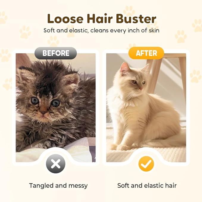 2025 New Pet Hair Removal Glove, Upgrade Electrostatic Pet Grooming Gloves for Cats and Dogs, Efficient Cat Gloves-PawvioPets