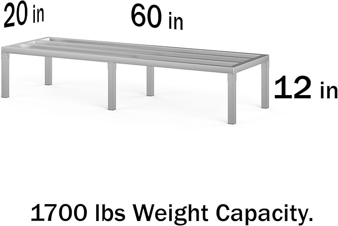 20 in X 60 in. Aquarium Stand | Industrial Style Aluminum Fish Tank Base with Open Frame Design-PawvioPets