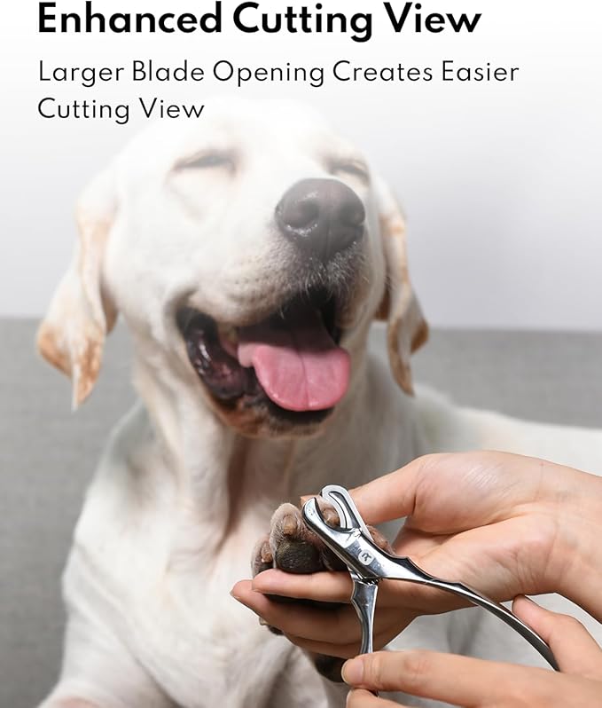 Dog Nail Clippers – Sharp, Durable, All Steel Material, Ergonomic Non-Slip Handle, Safe and Comfortable Trimming, Professional Pet Nail Trimmers for All Dogs Cats-PawvioPets