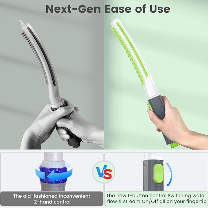 Dog Shower Attachment, Pet Shower Head for Fast and Easy Bathing and Cleaning, Dog Shower Wand With Metal T-Diverter, 8-Foot Hose T-Diverter Adapter For Indoor and Outdoor-PawvioPets