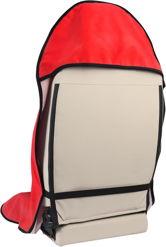 Car Seat Cover Protector Front Seats,for Gym Workout,Running,Swimming,Beach and Hiking,Waterproof Sweat Towel Bucket Seat Covers for Cars SUV Trucks (Red, 2Pcs)-PawvioPets