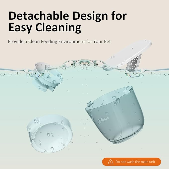 5L/21 Cup Automatic Cat Feeder, Timed Cat Dry Food Dispenser, Automatic Pet Feeders Dual Power Supply, 6 Meal Programmable 1-20 Portion Cats Feeder, Auto Dog Feeders,Pet Food Dispenser for Cats, Puppy-PawvioPets