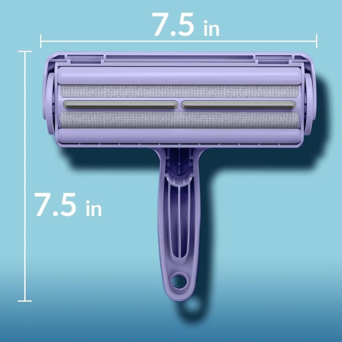 DELOMO Pet Hair Removal Tool, Pet Hair Remover - Lint Roller for Pet Hair - Cat and Dog Hair Remover for Couch, Furniture, Carpet, Car Seat, Reusable Lint Roller with Fur Bin, Pet Owner Essential-PawvioPets