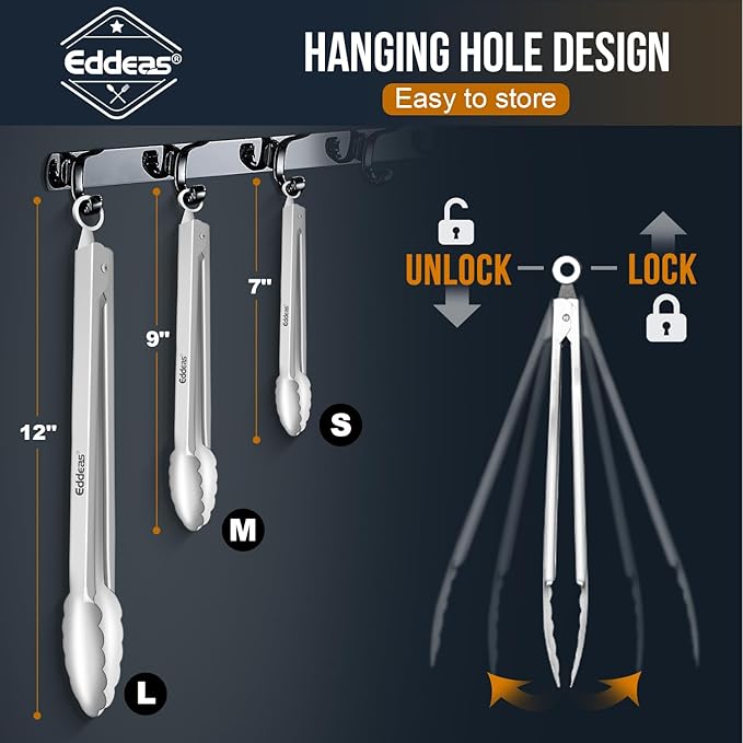 2 Pcs 7 Inch Small Tongs, Heavy Duty Stainless Steel Kitchen Tongs, For Cooking, Food, Buffet, Salad, Fruits, Bread, Dishwasher Safe-PawvioPets