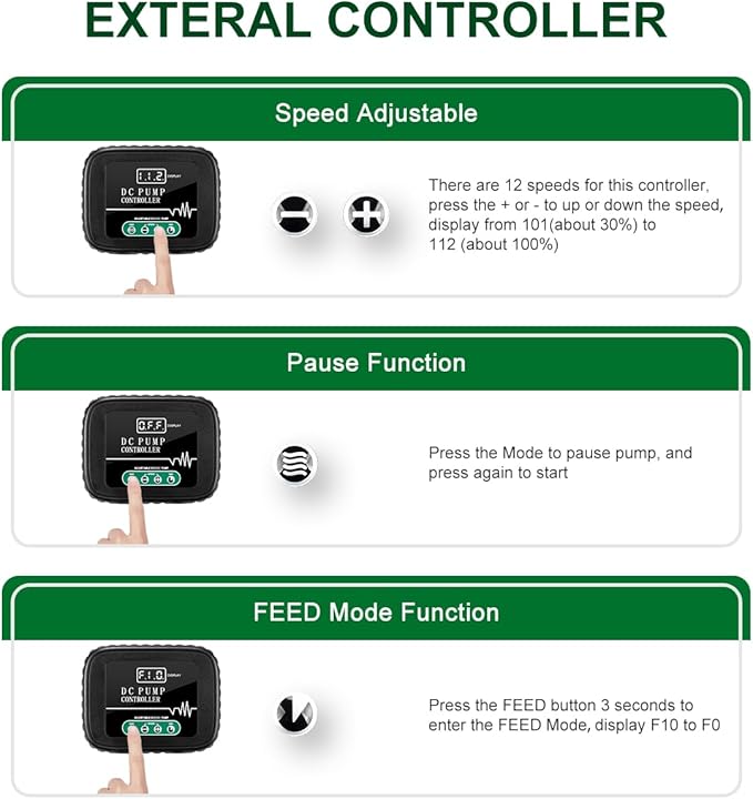 4800GPH Aquarium 36V DC Water Pump with Controller, 105W Submersible and Inline Return Pump for Fish Tank,Fountains,Sump,Hydroponic,Pond,Freshwater and Marine Water Use,25FT Max Lift-PawvioPets