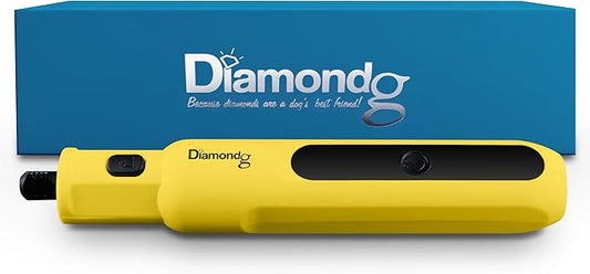 Diamondg Cordless Micro Dog Nail Grinder with Quiet Sound & LED Tip for Large & Small Dogs, 4hrs. Runtime - Electric Dog Nail Trimmer, Heavy Duty Rotary Tool Alternative to Toenail Clippers & Filers-PawvioPets