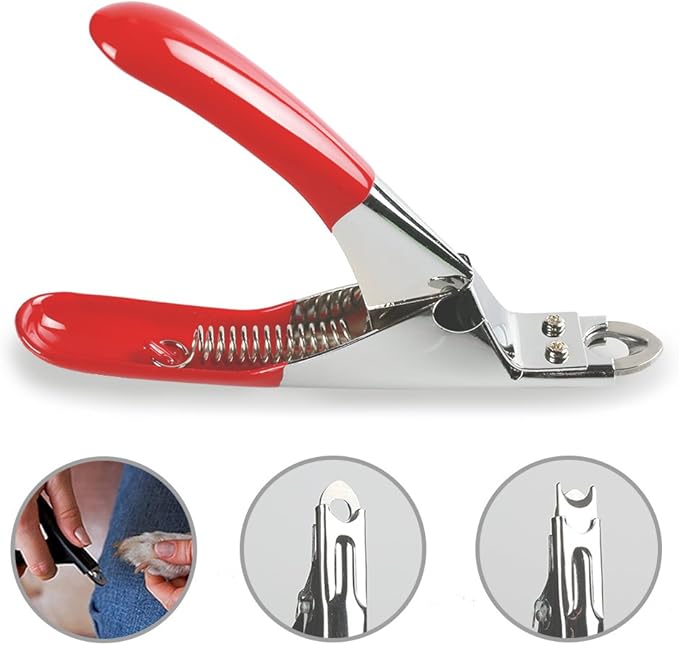 Dog Cat Pets Nail Clippers, Professional Pets Claw Trimmer with Free Nail File, Sharp Stainless Steel Blade, Sturdy Non Slip Handles - for Safe, Professional at Home Grooming-PawvioPets