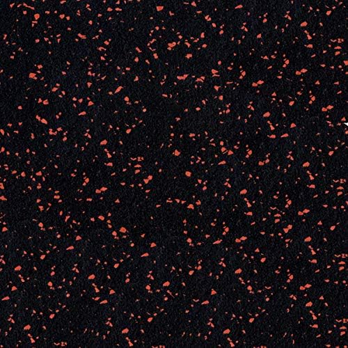 American Floor Mats 1/4in (7mm) Thick 10% Red 4' x 45' Heavy Duty Rubber Rolls, Protective Exercise Mats, Home Gym Rubber Flooring-PawvioPets