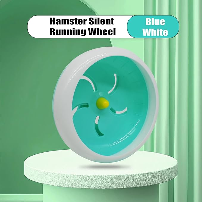 GKYZBB Hamster Wheel, 7 inch Silent Hamster Exercise Running Wheel with Stand,Pet Small Animals Exercise Running Toys,Adjustable Quiet Spinner for Guinea Pigs, Sugar Gliders, Gerbils-PawvioPets