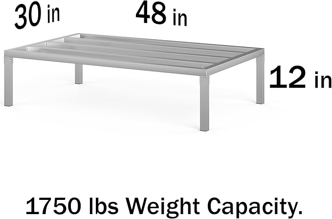 30 in X 48 in. Aquarium Stand | Industrial Style Aluminum Fish Tank Base with Open Frame Design-PawvioPets