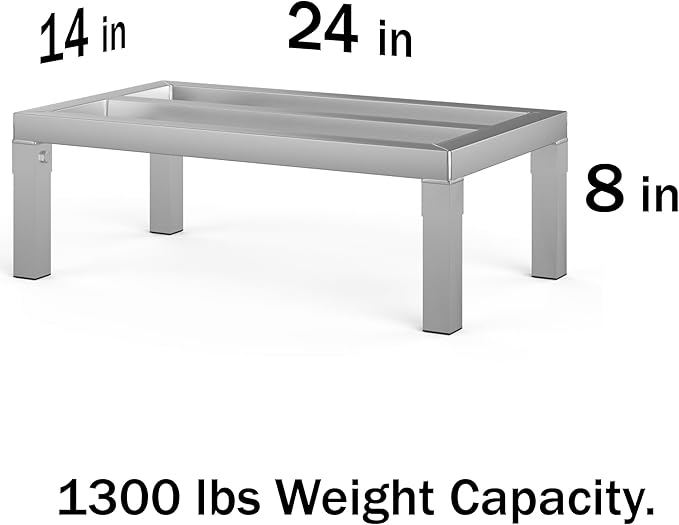 14 in X 24 in. Aquarium Stand | Industrial Style Aluminum Fish Tank Base with Open Frame Design-PawvioPets
