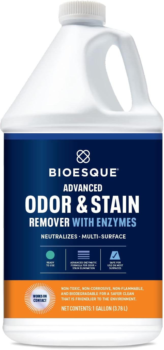 Bioesque Advanced Odor & Stain Remover with Enzymes, 1 Gallon (Pack of 1)-PawvioPets