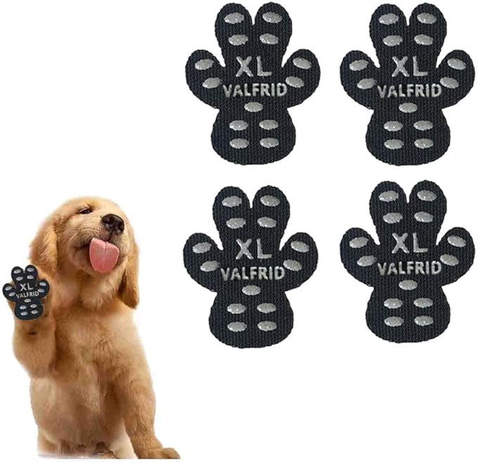 Dog Paw Protector Anti-Slip Grips to Keeps Dogs from Slipping On Hardwood Floors,Disposable Self Adhesive Resistant Dog Shoes Booties Socks Replacement XL 24 Pieces-PawvioPets