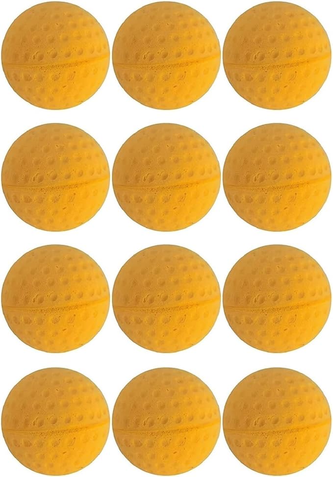 Cat Golf Balls for Indoor Cats Toy Ball Kitten Toys Interactive Cat Ball Sponge Foam Sponge Soccer Balls (Yellow)-PawvioPets