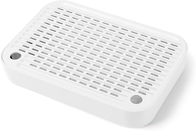 Cat Litter Box Ramp Mat with Filter Function, Cat Step Pedal Stool for Self-Cleaning Litter Box, Easy to Clean, Ideal for Kitten & Elderly Cats (White)-PawvioPets