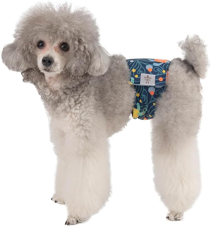 CuteBone Dog Diapers Male Washable Belly Band for Male Dogs Wraps 3pcs a Pack DM28XS-PawvioPets