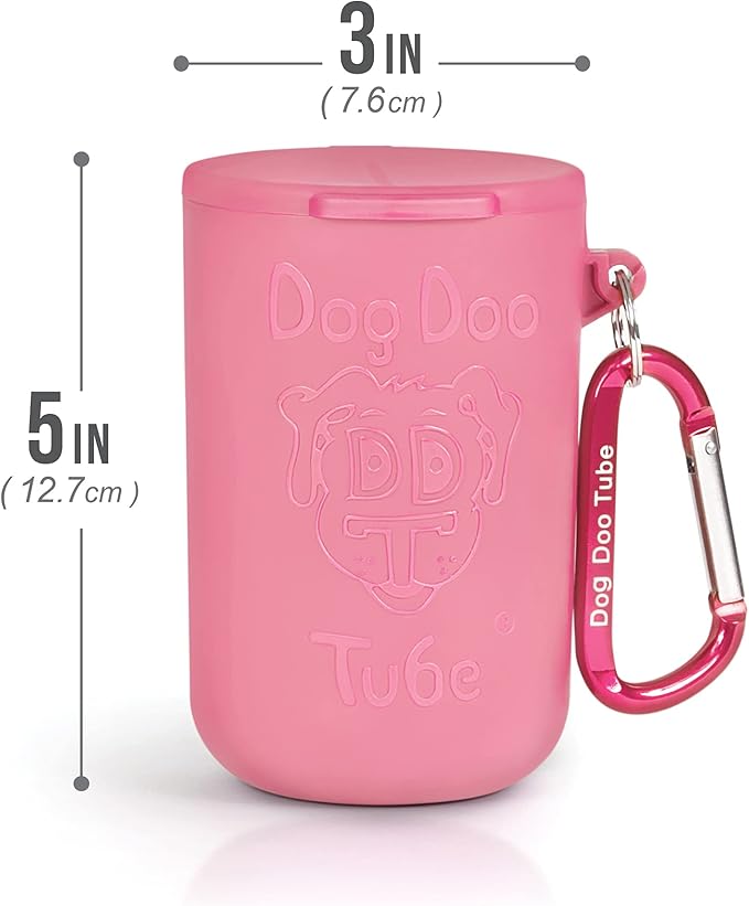 Dog Doo Tube Filled Dog Waste Bag Holders - Reusable Dog Poop Bag Tubes Designed to Keep in Odors and Germs-PawvioPets