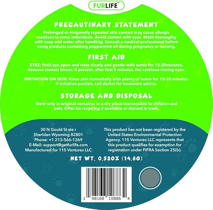 FurLife Grey Dog Tag, Flea and Tick Prevention for Dogs - Waterproof Pendant for Collar, Safe for All Breeds-PawvioPets