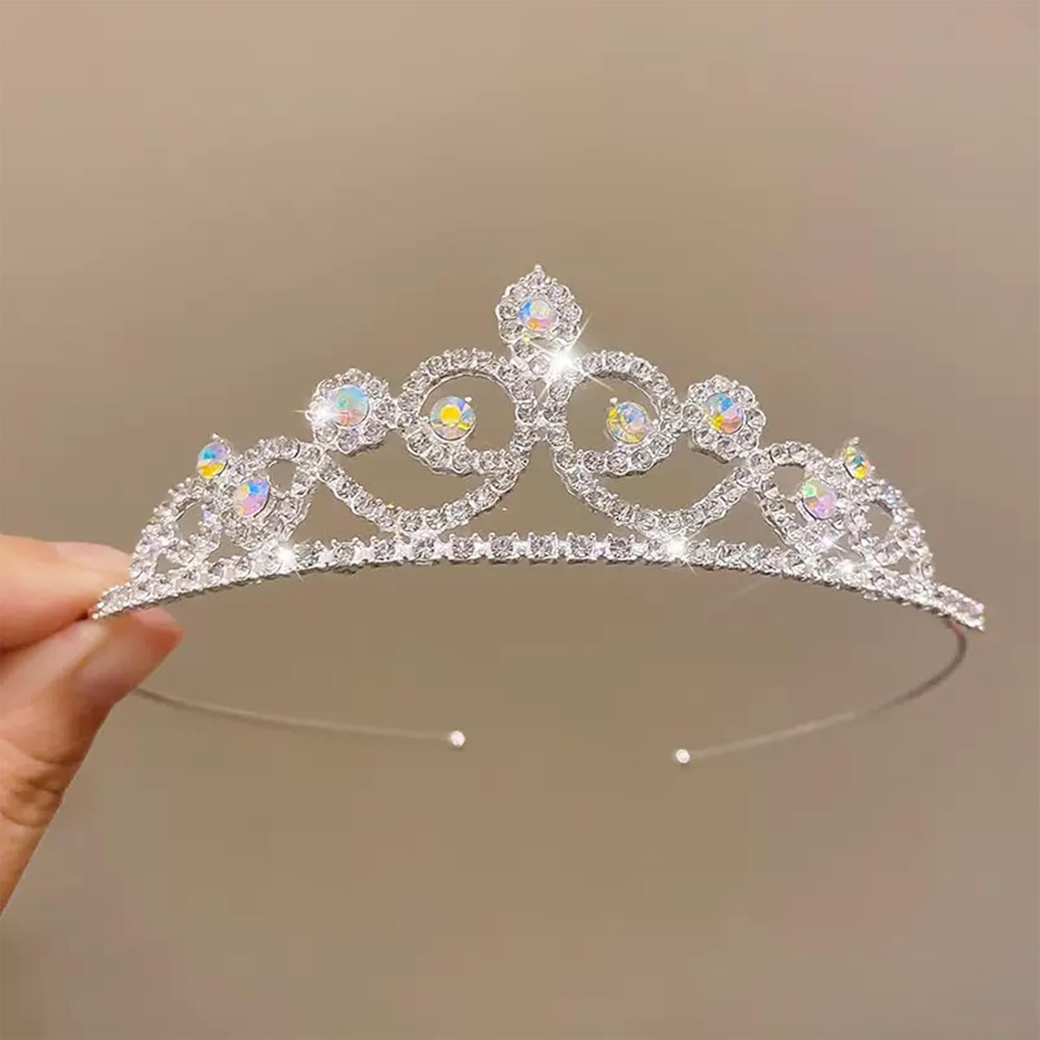 3PCS Bride Decorations Set – Satin Bride Sash, White Veil with Embroidered Letters, Silver Tiara Headband– Elegant Bridal Accessories for Wedding, Bachelorette Party