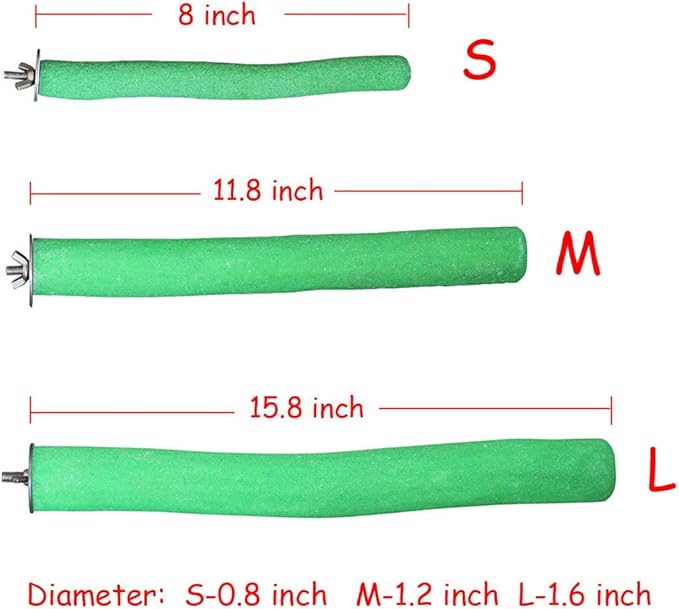 Bird Perch Rough-surfaced Nature Wood Stand Toy Branch for Parrots-PawvioPets