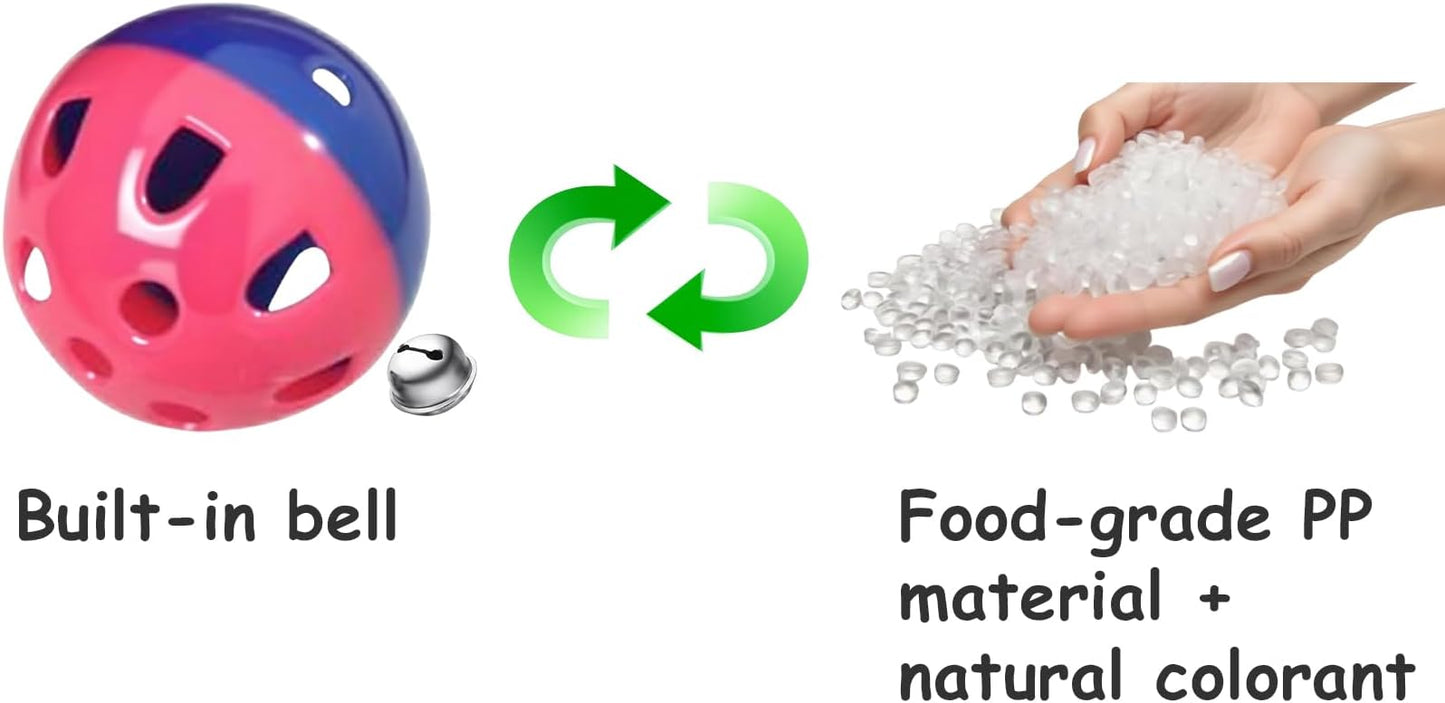 15-Pack Cat Toy Balls for Indoor Cats and Kittens (1.5'' - 2.2'', Cat Toys Mega Set)-PawvioPets