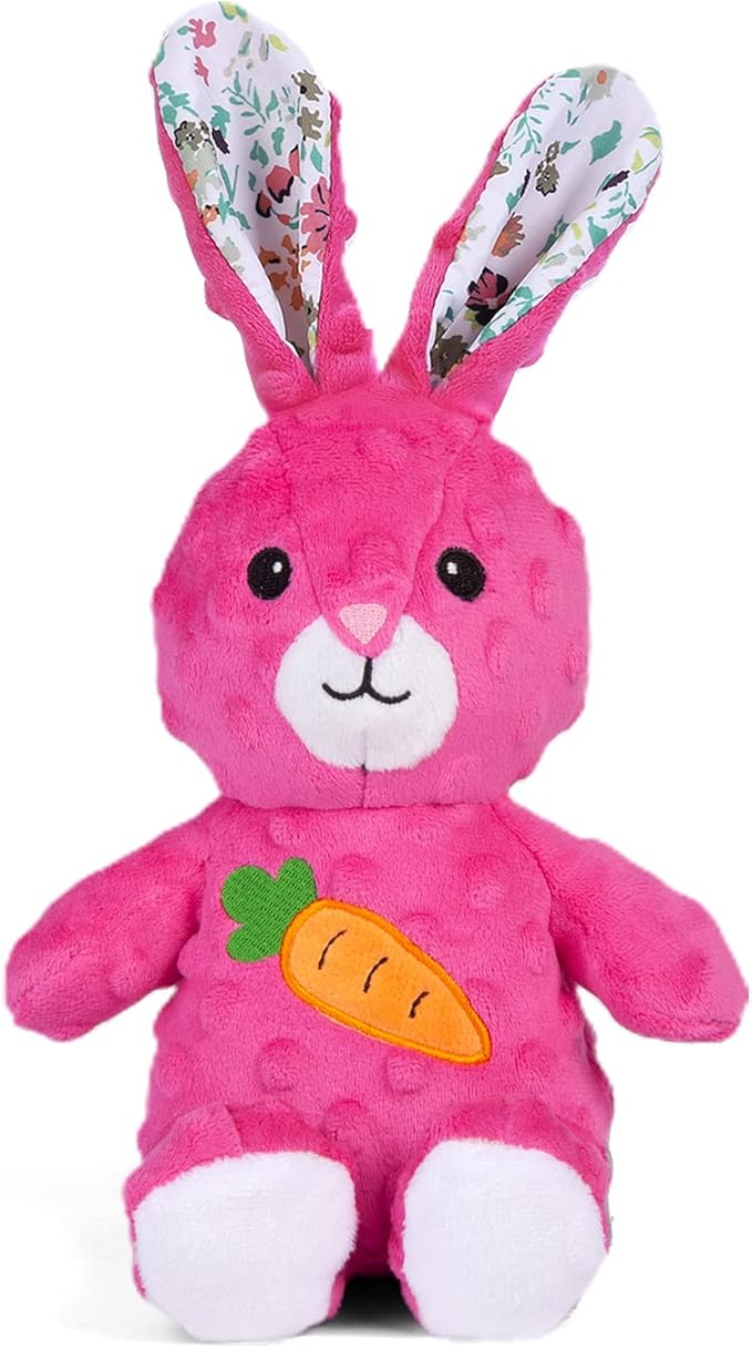 DODODOLA Dog Toys Stuffed Dog Toy with Crinkle Paper Cute Rabbit Plush Bunny Squeaky Dog Easter Toys Dog Chew Toys for Medium Large Breed-PawvioPets