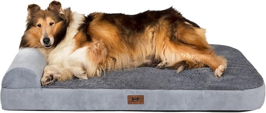 Bark Alley Jumbo Memory Foam Orthopedic Bed - Waterproof Washable Cover, Perfect for Medium, Large, and Extra Large Dogs, Sofa and Couch-PawvioPets