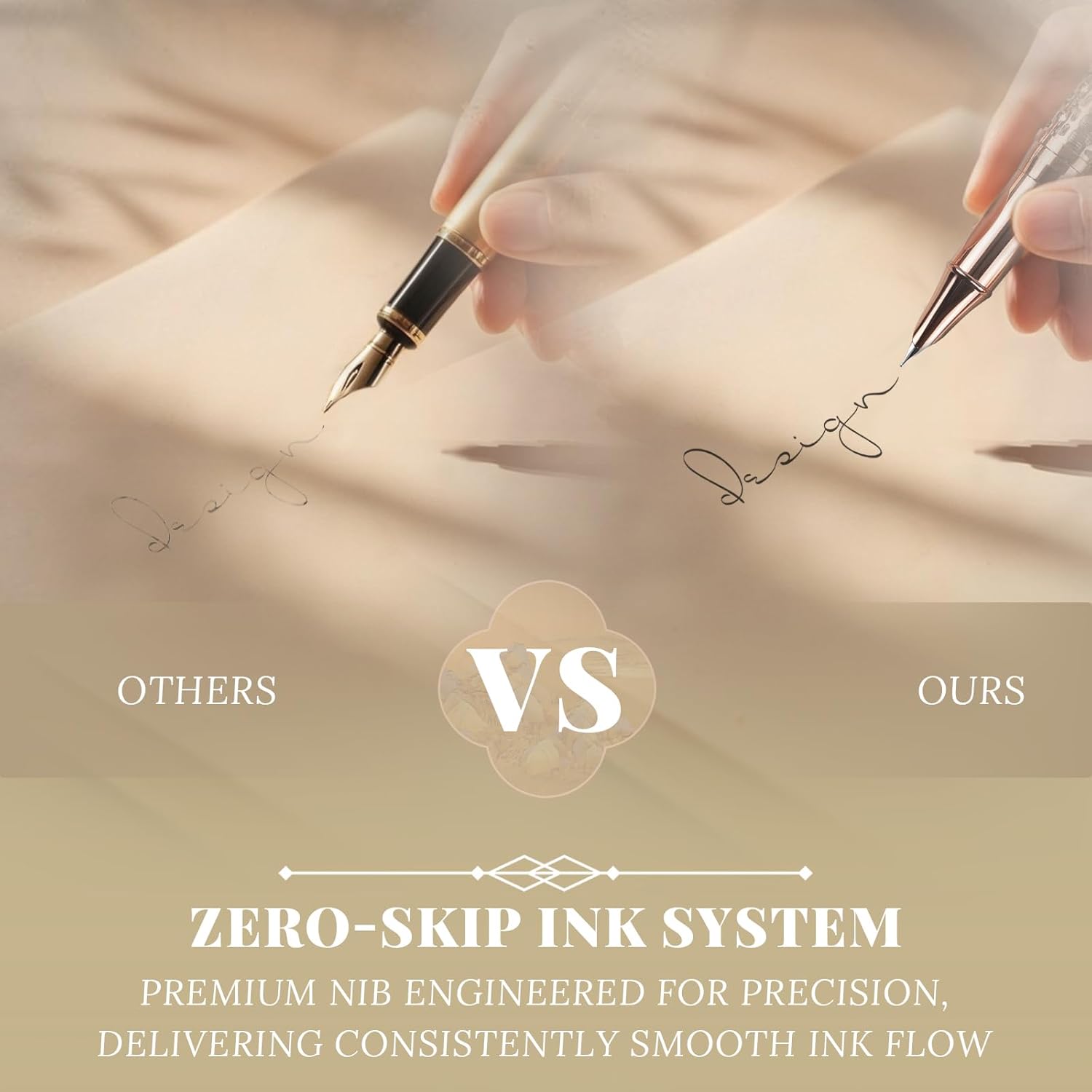 YUNCHUN Refillable Fountain Pen Fine Nib, Fancy Ink Pen with 5 Black & 5 Blue Ink Refills Cartridges, Cool Ink Pens for Writing, Business Metal, Best Gift Set for Men & Women, Blcak