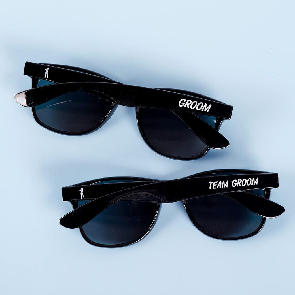 Bachelor & Bachelorette Sunglasses - Pack of 16 Team Bride/Team Groom and Bride/Groom Sunglasses - Bridal Party Gifts Bachelorette Party Supplies | Wedding Sun Glasses Bridesmaid Favors Groomsmen