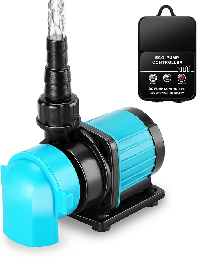 320GPH Mini Aquarium DC Water Pump with Controller, DC24V 12W Submersible Return Pump for Fish Tank,for 20g to 50g nano desktop Aquariums,Fountains,Sump,Hydroponic-PawvioPets