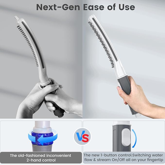 Dog Shower Attachment, Dog Shower Wand for Fast and Easy Washing Dog, Pet Shower Head with 3 Spray Modes, 8-Foot Hose, Indoor Outdoor Bath Your Dog-PawvioPets