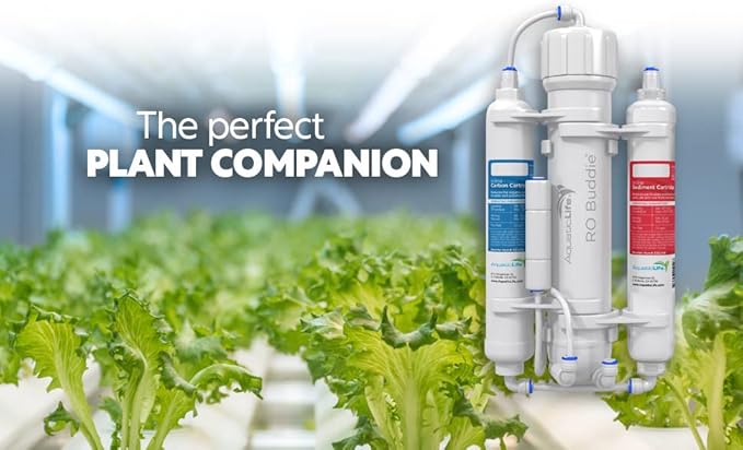 Aquatic Life RO Buddie 3-Stage Hydroponic Reverse Osmosis Water Filter System RO Filtration Unit, 75 GPD-PawvioPets