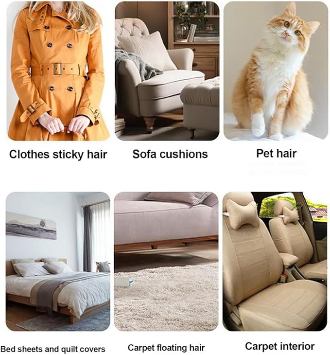 2025 New Upgraded Electrostatic Pet Hair Removal Gloves - Reusable Cat Hair Remover & Dog Hair Removal Mitt with Elastic Cuff & Finger Loops for Furniture, Bedding, Car (1pcs)-PawvioPets