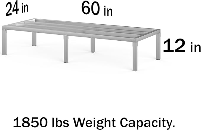 24 in X 60 in. Aquarium Stand | Industrial Style Aluminum Fish Tank Base with Open Frame Design-PawvioPets